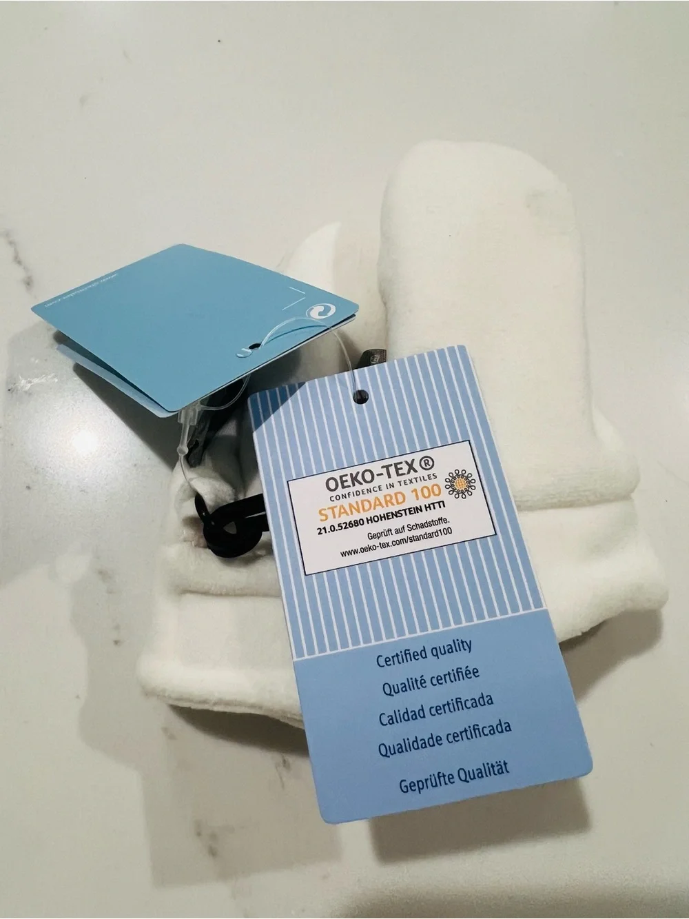 Newborn micro fleece gloves/ mittens, from Germany